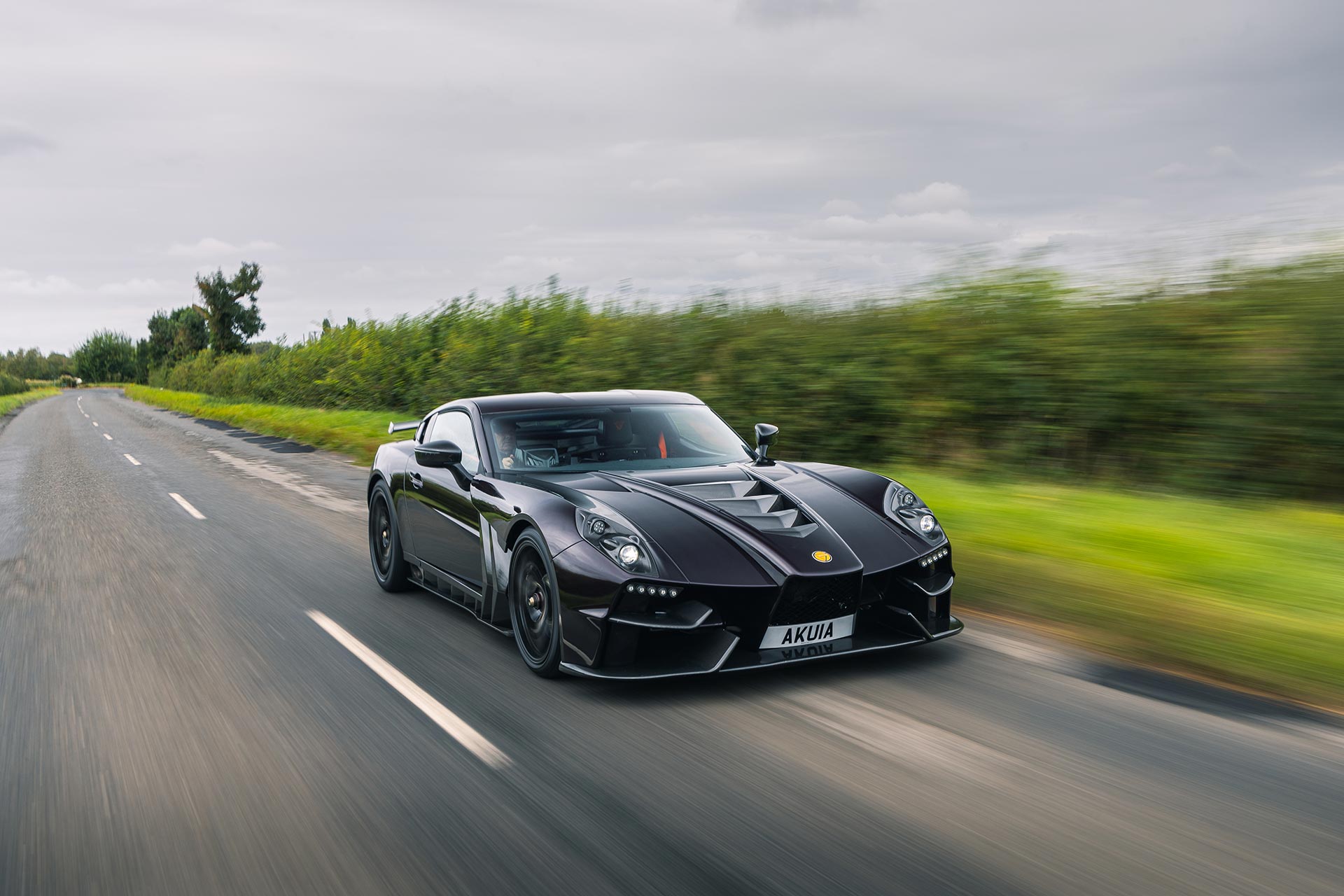 Ginetta Akula Supercar on British Road