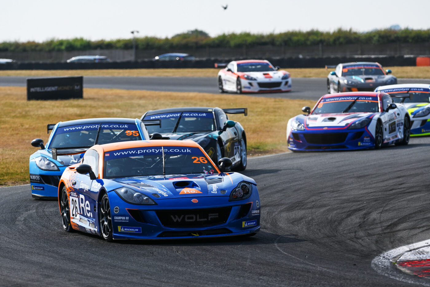 race cars on track at brands hatch gp
