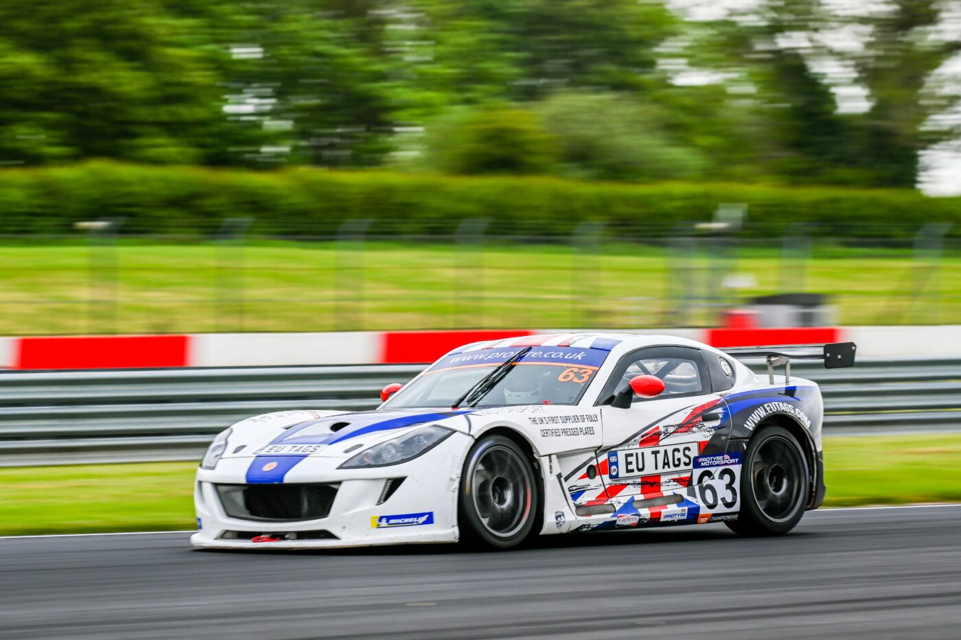 race car on track