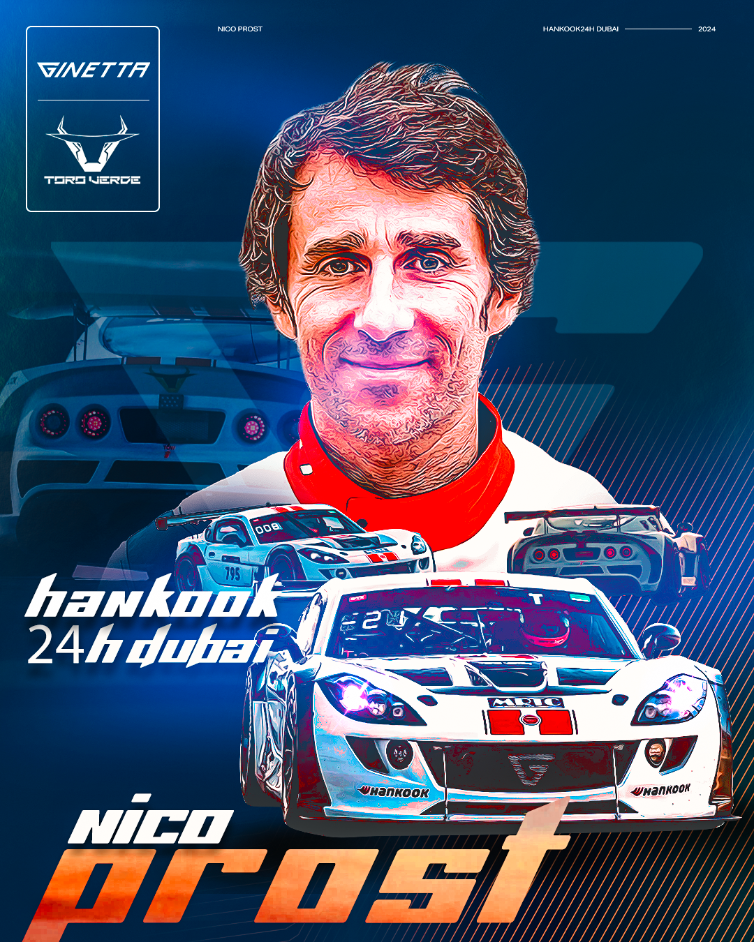 NICO PROST JOINS GINETTA AT HANKOOK 24H DUBAI