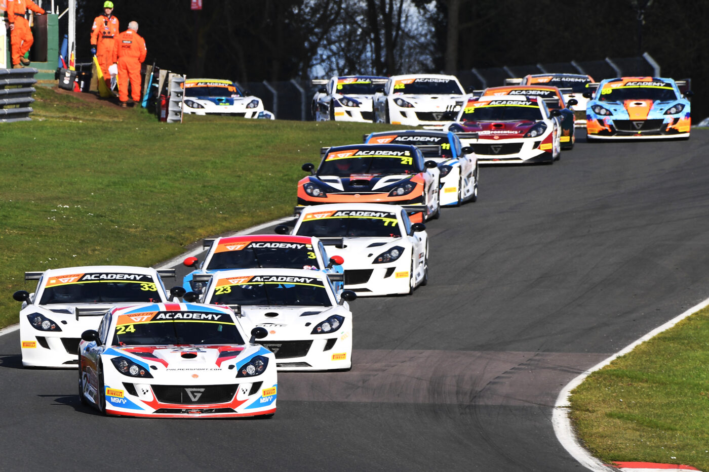 TALENTED TRIO CELEBRATE DEBUT GT ACADEMY WINS AT OULTON PARK