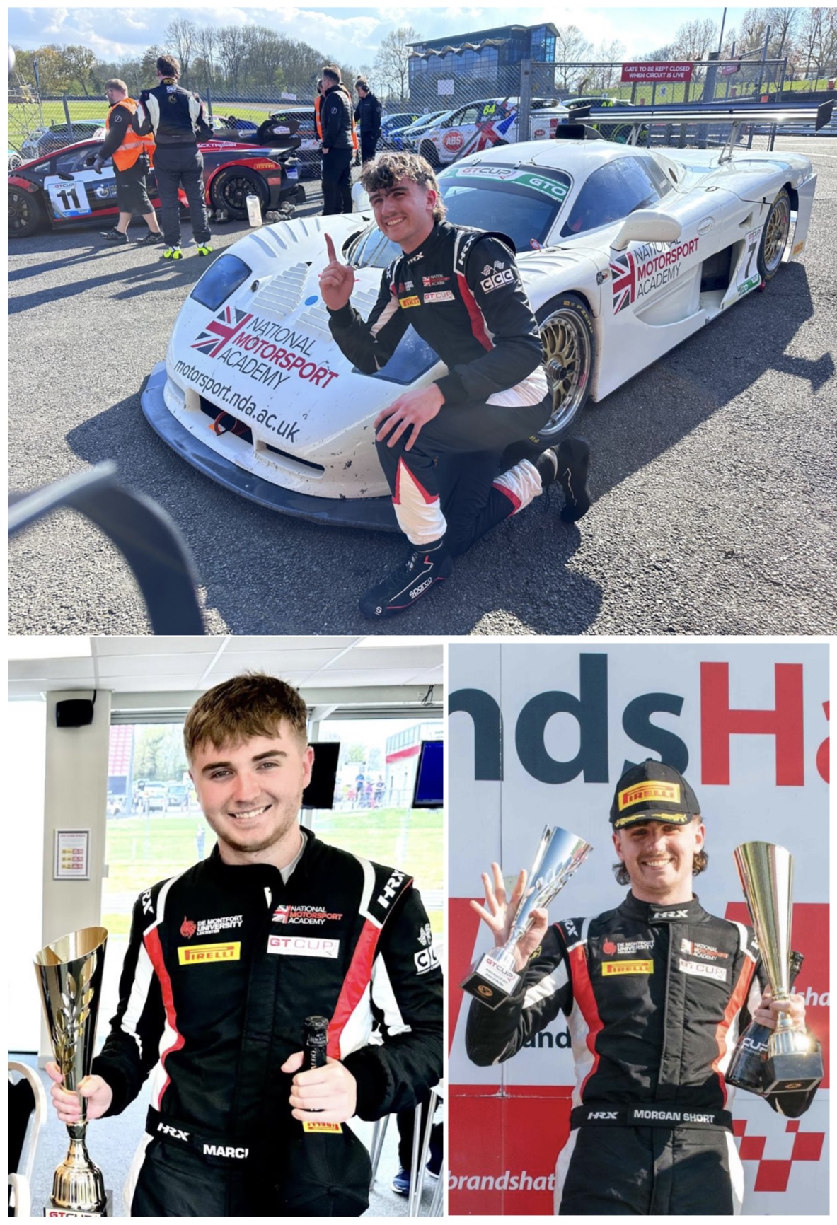 Marcus and Morgan Short Race in Ginetta GT Championship